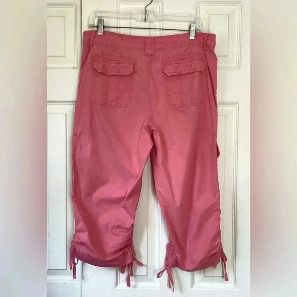 Khakis & Co. Women's Capri Khakis salmon pink Size 12 - Picture 4 of 8
